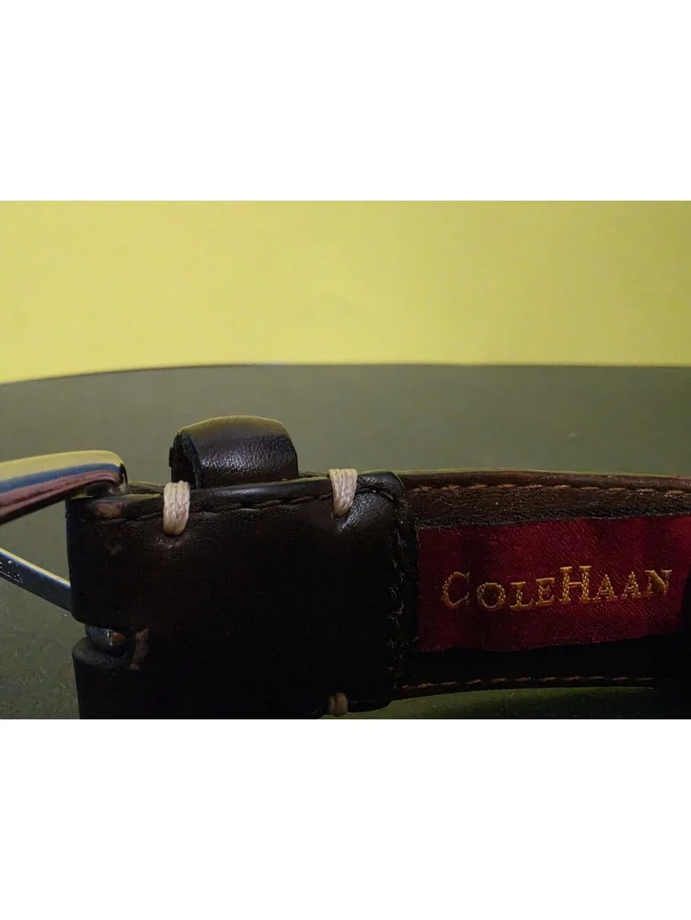 Cole Haan Brown Leather Dress Casual Men's Belt Size 38